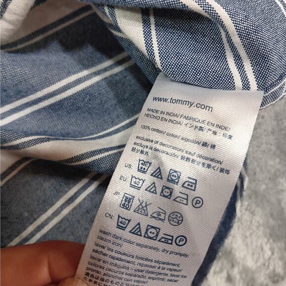 Tommy‎ Hilfiger Men's Button Down Shirt Size Medium Classic Fit Button Collar - Picture 5 of 13